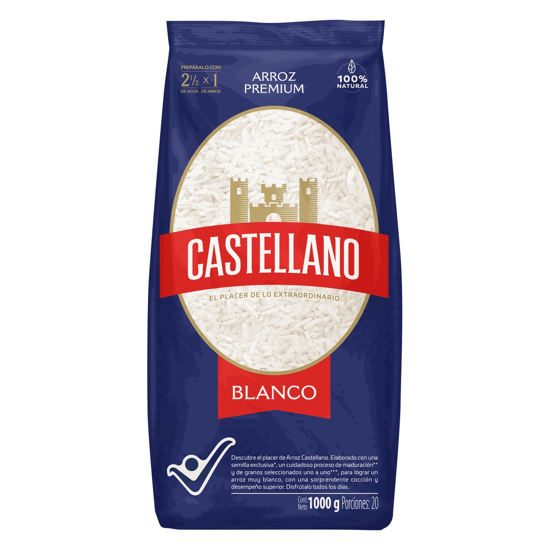 ARROZ CASTELLANO PREMIUM 1000g