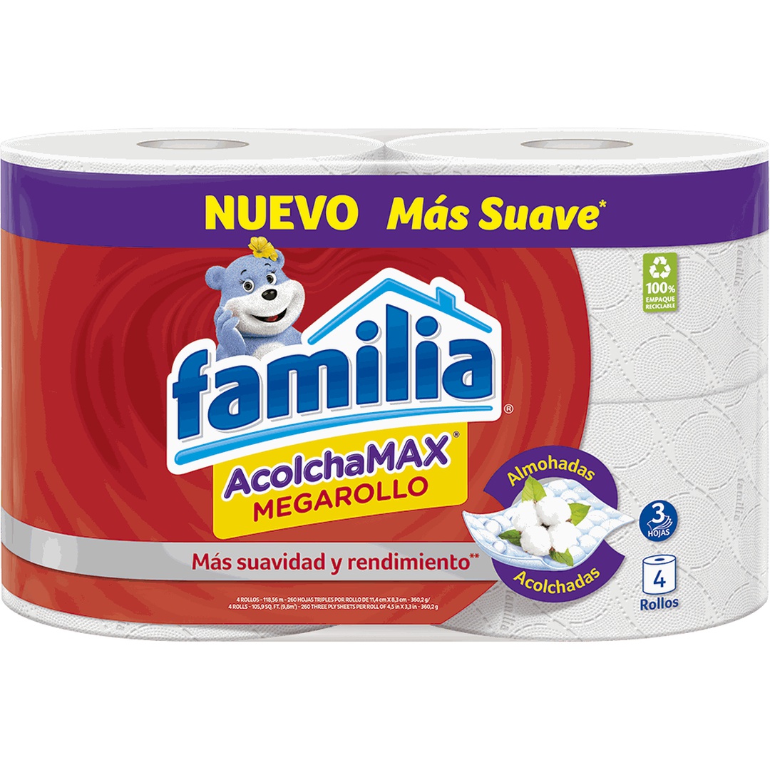 PAPEL HIG FAMIL ACOLCHAMAX 4 ROLLO 29,6